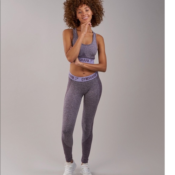Gymshark Pants - Gymshark flex in purple wash marl/pastel lilac